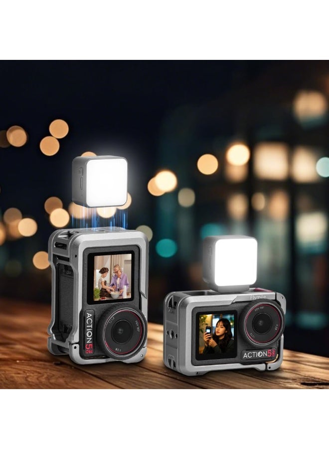 مصباح LED صغير لتصوير الفيديو، قابل لإعادة الشحن بسعة 180 مللي أمبير، متوافق مع كاميرا DJI OSMO Pocket 3، مزود بمنفذ شحن من النوع C (مغناطيسي). - Image 3